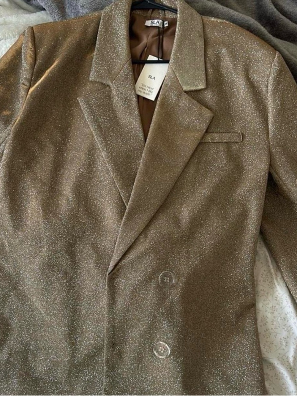 SLA Metallic gold Women's Blazer